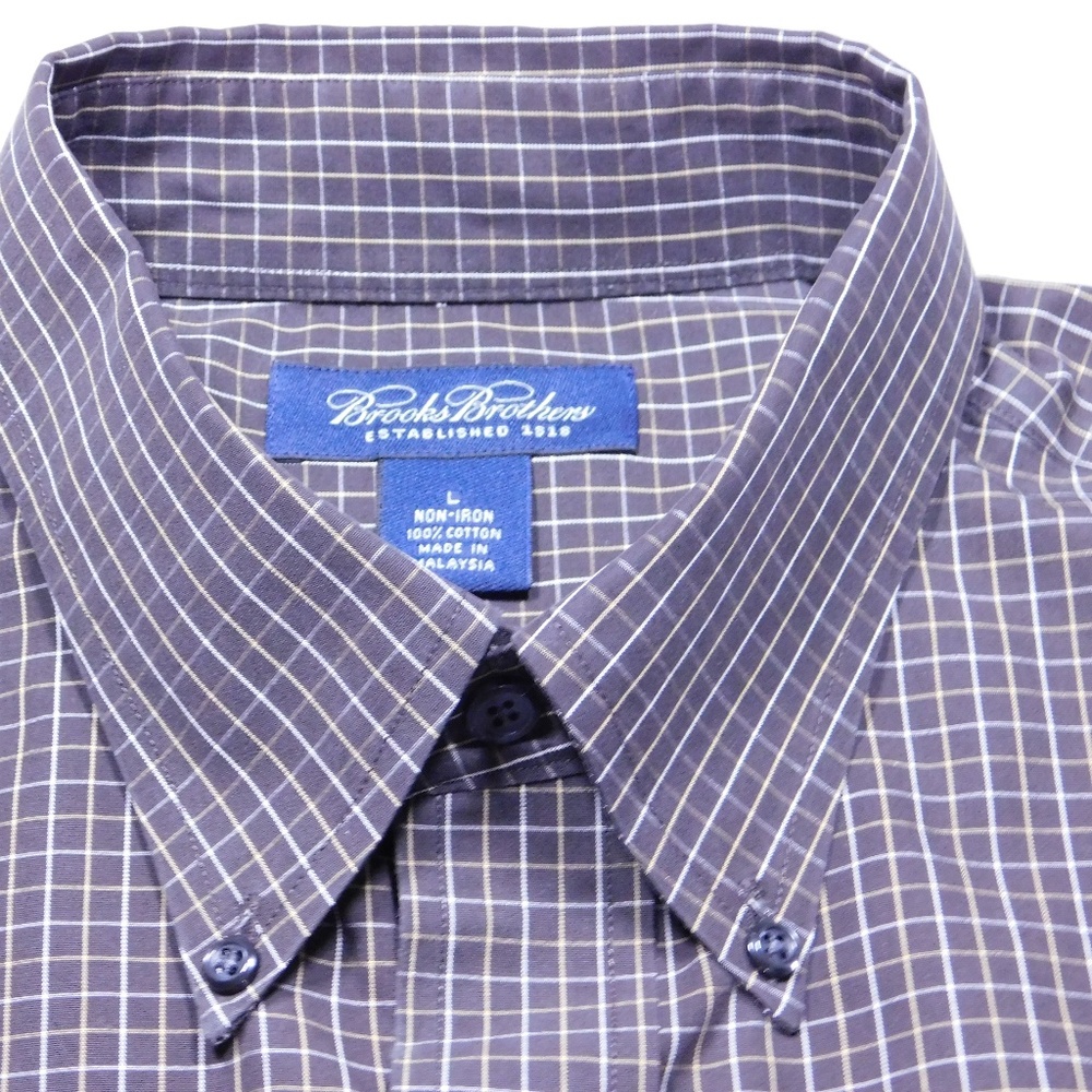 BROOKS BROTHERS SHIRT LONG SLEEVE  PLAID (L) MEN